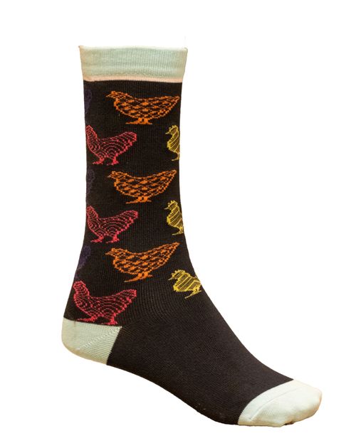 Shires Aubrion Kids' Bamboo Ankle Socks - Chicken