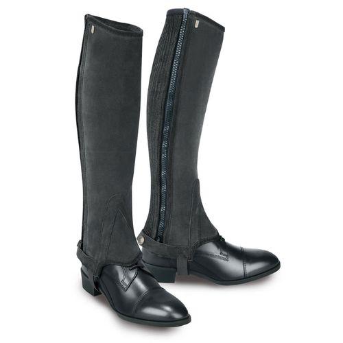 SALE RACK: Tredstep Original Suede Half Chaps - 15/16 - Black