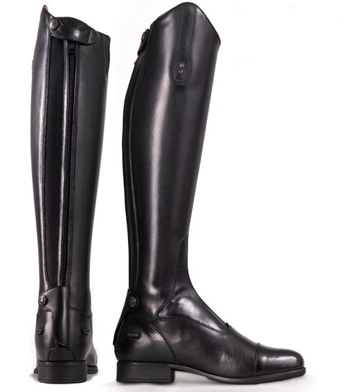 OVERSTOCK: Tredstep Donatello III Dress Boot - 40 Regular Tall - Black Tall Height