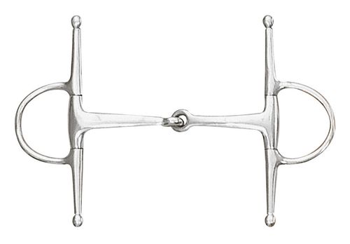 SALE RACK: Centaur Jointed Eggbutt Full Cheek - 5in - Stainless Steel