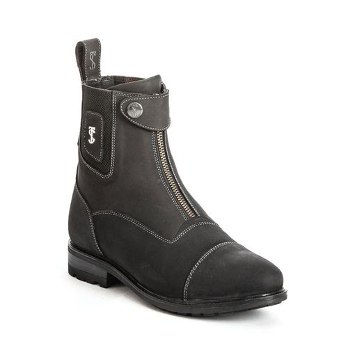 READY TO SHIP: Tredstep Spirit II Front Zip Short Country Boot - 39 - Black