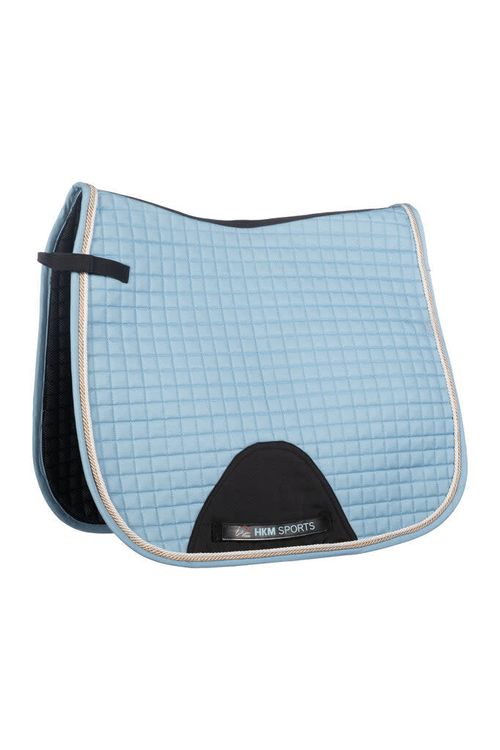 HKM Essentials Dressage Saddle Pad - Light Blue