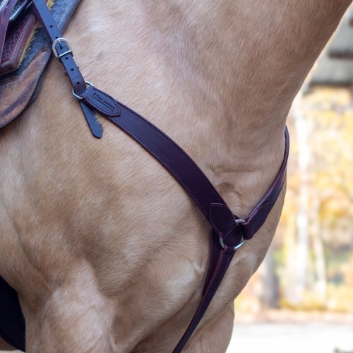 Shires Velociti Shaped Breastcollar - Dark Oil