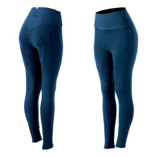 B Vertigo Women's Leonora Seamless Winter Full Seat Tights - Titan Navy