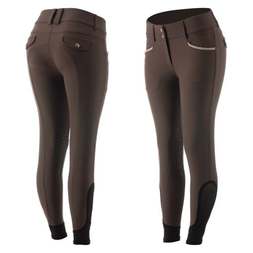 Equinavia Women's Madeleine Knee Patch Breeches - Earth Brown