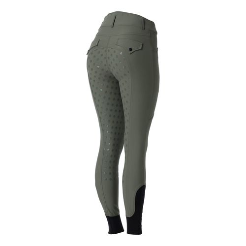 Equinavia Women's Annika Womens Silicone Full Seat Breeches - Olive Green