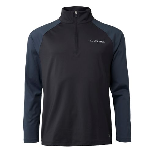 Horze Men's Edmund Training Shirt - Dark Navy/Ombre Blue