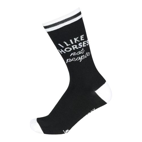 Dapplebay Women's Knit Crew Socks - I Like Horses