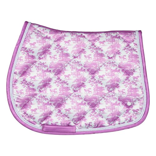 Dapplebay Jump Saddle Pad - Rose Equestrian Toile