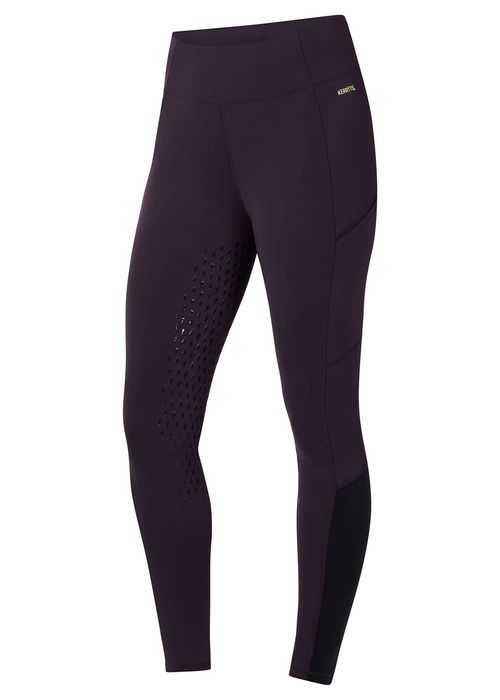 Kerrits Women's Thermo Tech 2.0 Extended Grip Tights - Plumnoir/Black