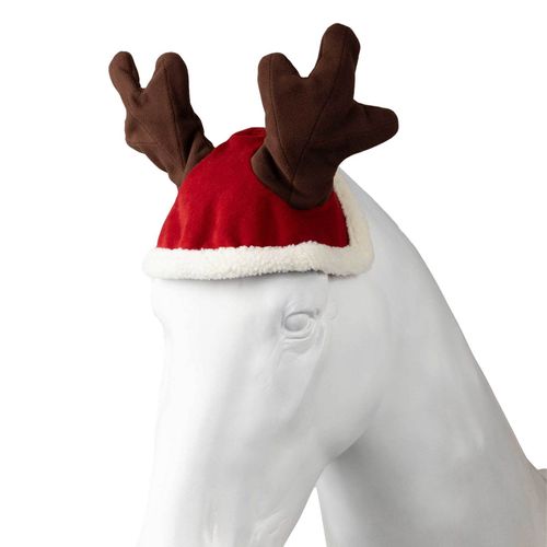 Horze Santa Reindeer Cap - Dark Red