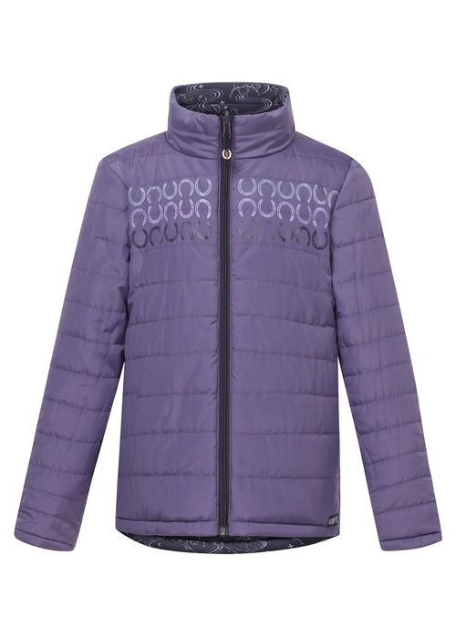Kerrits Kids' Ride The Wind Reversible Quilted Jacket - Plumnoir/Violet Dawn