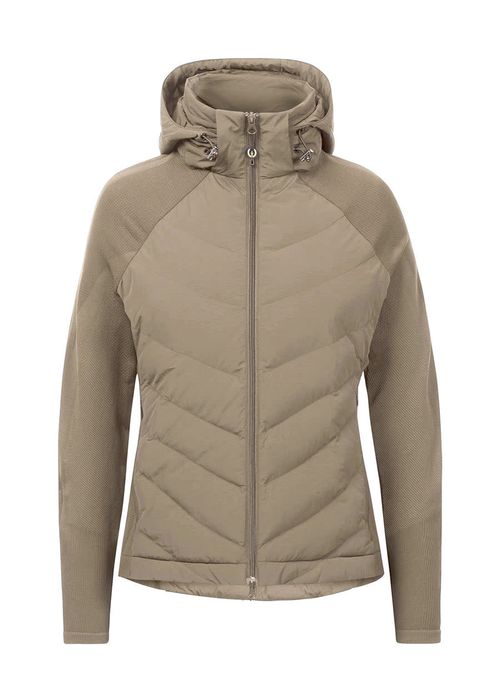 Kerrits Women's Equitech Hybrid Hooded Quilted Jacket - Mink