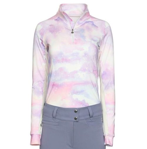 Dapplebay Kids' 1/4 Zip Long Sleeve Shirt - Lavender Haze