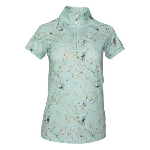 Dapplebay Kids' 1/4 Zip Short Sleeve Shirt - Green Dragonfly Meadow