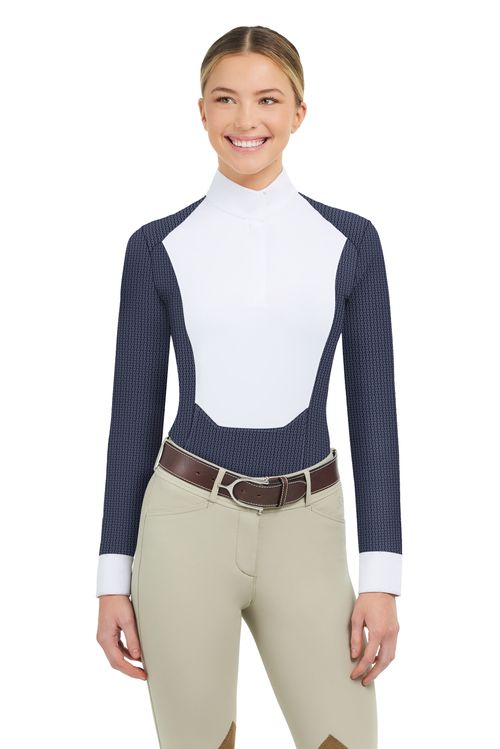 RJ Classics Women's Liv Long Sleeve Show Shirt - Navy Links