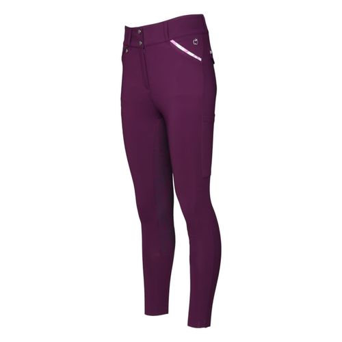 Dapplebay Women's Compression Full Seat Breeches - Plum/Rose Equestrian Toile