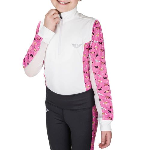 TuffRider Kids' Puff Ponies Show Shirt - White