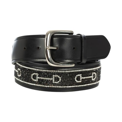Equinavia Erika Crystal Bit Belt - Black