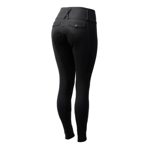 Horze Women's Leonie Suede Fullseat Breeches - Black