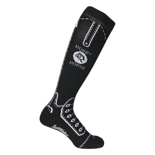 TuffRider Women's Hobby Horse Cotton Competition Socks - Black