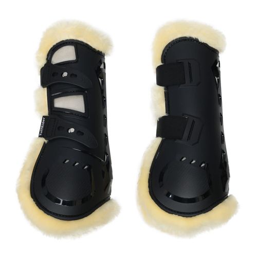TuffRider Airflow Iron Man Sherpa Fleece Tendon Boots - Black