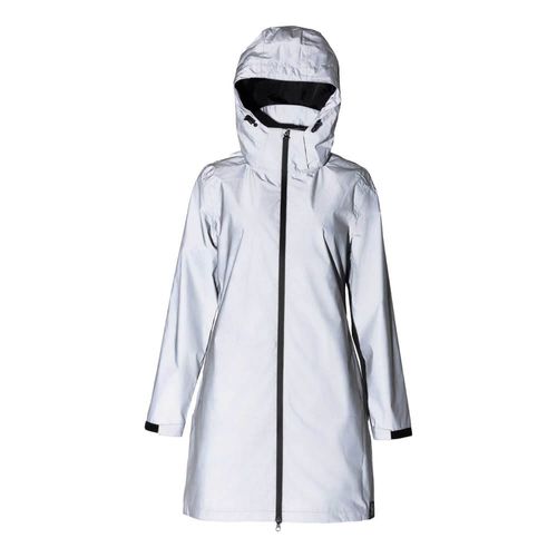 Horze Women's Rainbow Reflective Raincoat - Reflective Print