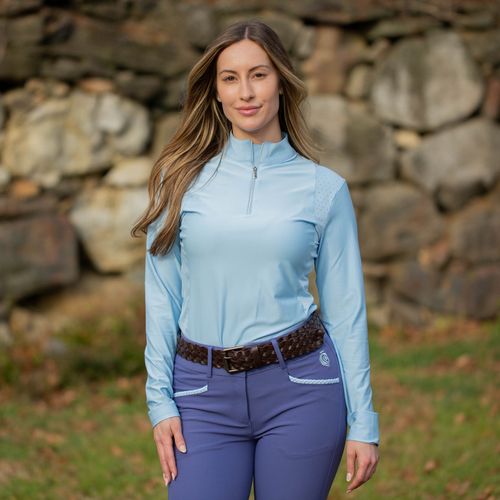 Equinavia Women's Aurora Long Sleeved Training Shirt - Winter Sky Blue