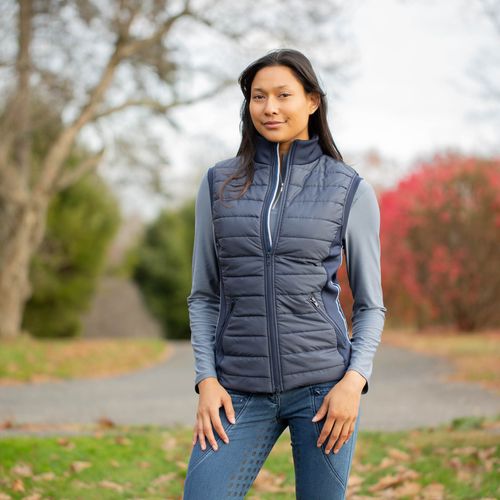 Equinavia Women's Heidi Insulated Riding Vest - Navy/Winter Sky
