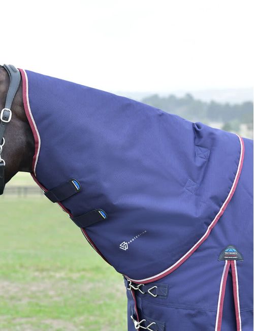 Weatherbeeta Comfitec Essential Turnout Neck Cover 0g - Navy/Burgundy