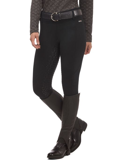 Kerrits Women's Sit Tight Wind Pro Silicone Full Seat Tights - Black
