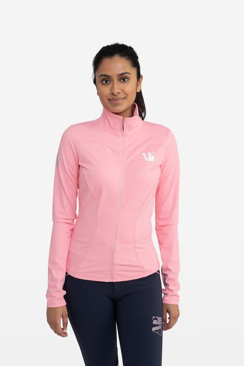 Hassinger Women's ProZip Performance Top - Perfect Pink