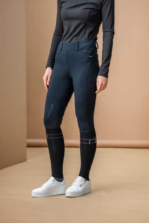 Alessandro Albanese Women's Fina Full Seat Brushed Hybrid Breeches - Black
