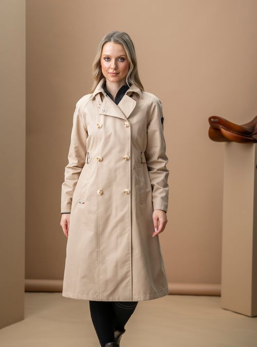 Alessandro Albanese Women's Isabella Riding Trench Coat - Sand