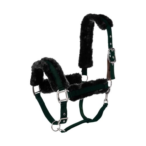 Equinavia Valkyrie Ultra Fleece Breakaway Halter - Deep Green/Black