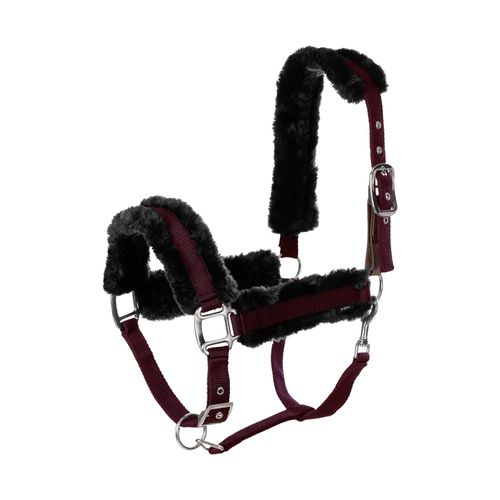 Equinavia Valkyrie Ultra Fleece Breakaway Halter - Plum Wine/Black