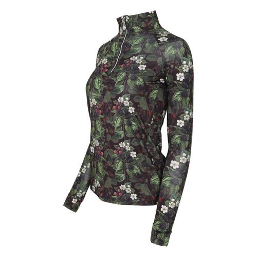 Dapplebay Women's 1/4 Zip Shirt - Blackberry Daze