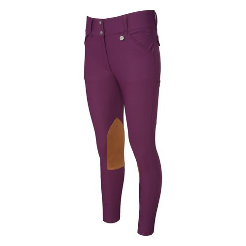 Dapplebay Women's Sport Knee Patch Breeches - Plum