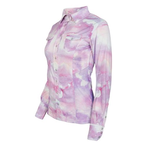 Dapplebay Women's Button Down Western Shirt - Lavender Haze