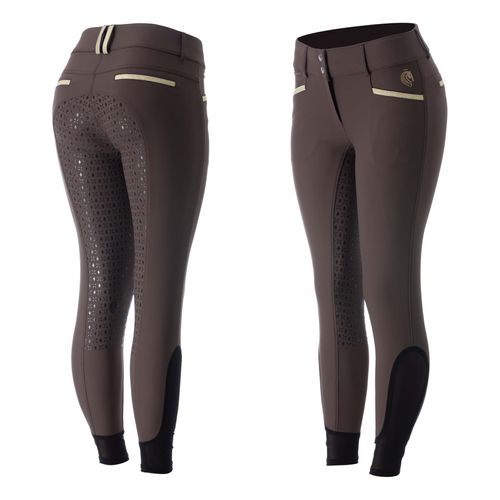 Equinavia Women's Kristina Full Seat Breeches - Brown/Gold