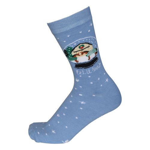 Dapplebay Holiday Knit Crew Socks - Let It Snow