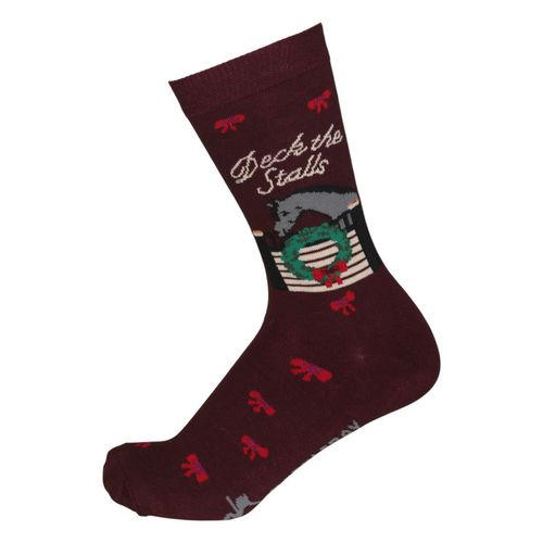 Dapplebay Holiday Knit Crew Socks - Deck The Stalls