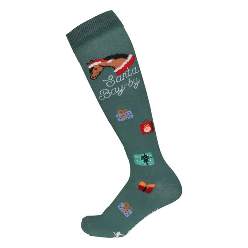 Dapplebay Holiday Knit Boot Socks - Santa Bay-by