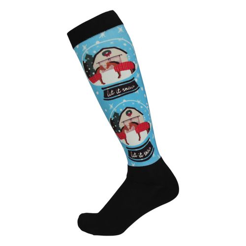 Dapplebay Holiday Slick Boot Socks - Let It Snow