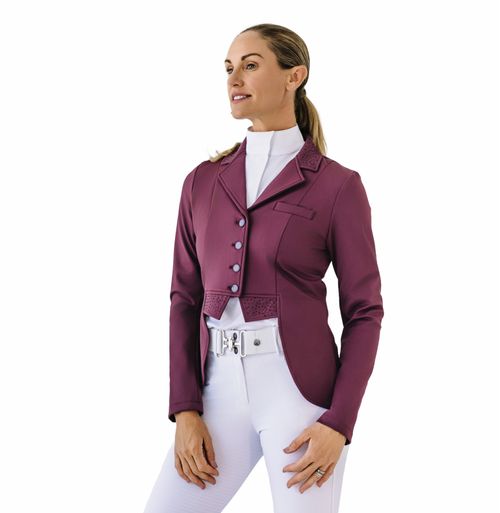 READY TO SHIP: Ovation Women's Dressage Show Coat - 4 - Deepest Plum