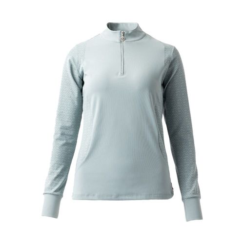 SALE RACK: B Vertigo Women's Isadora Quarter Zip Training Shirt - EU 42/US 12 - Sage Green