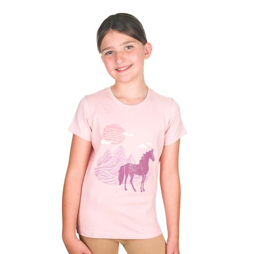 OVERSTOCK: Equistar Kids' Short Sleeve Graphic Tee - X Large - Shell