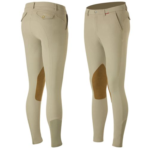 SALE RACK: B Vertigo Men's Sander Knee Patch Breeches - EU 54/US 38 - Safari Brown