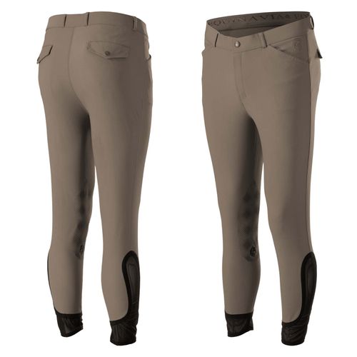 BARN BUSTER: Equinavia Men's Erik Knee Patch Breeches - 40 - Mushroom Brown