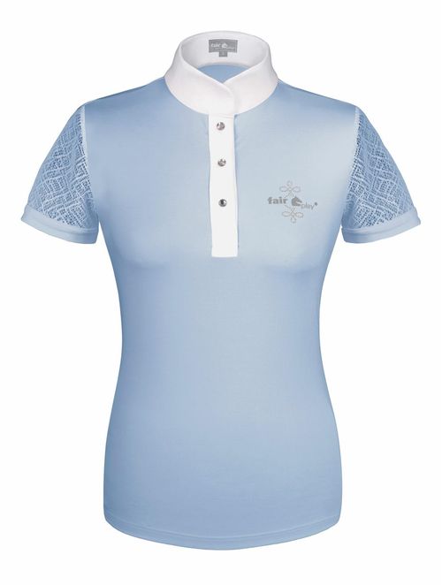 SALE RACK: Fair Play Women's Cecile Short Sleeve Competition Shirt - EU 38/US 8 - Blue